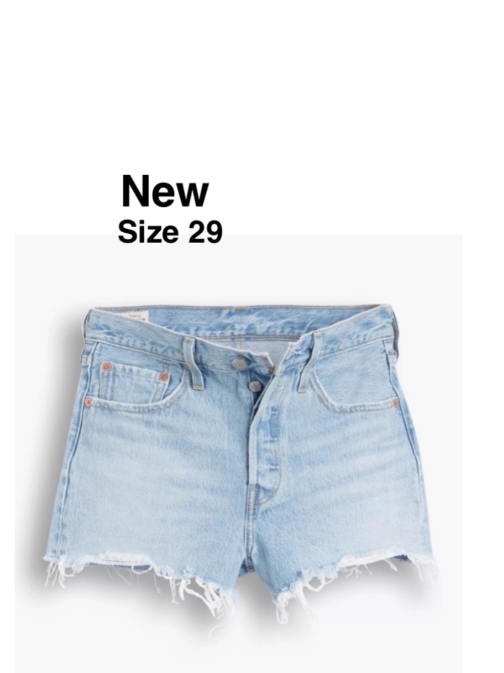 NEW 501® Levi’s ORIGINAL FIT HIGH RISE WOMEN'S SHORTS size 29 with tags⭐️⭐️⭐️⭐️